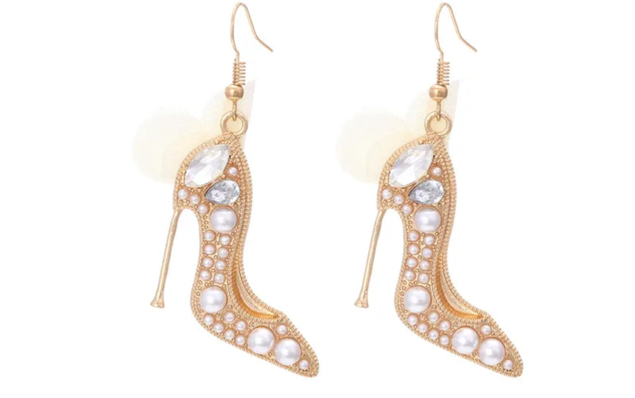 Pearl Heel Earrings