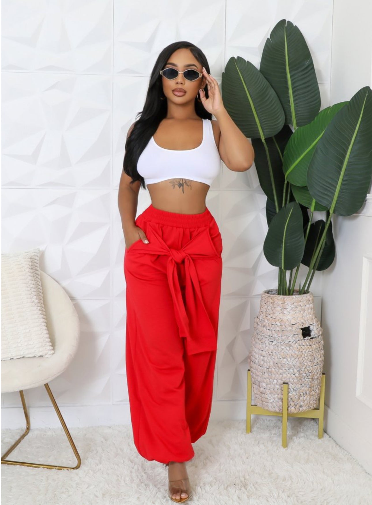 Red Bottom Pants