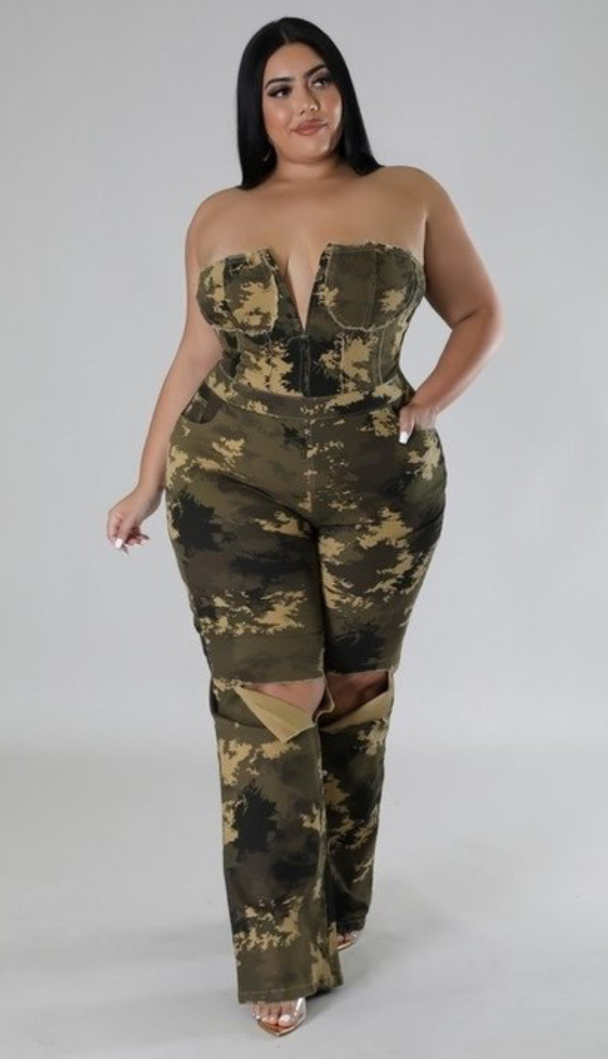 Solider Girl Curvy Jumpsuit