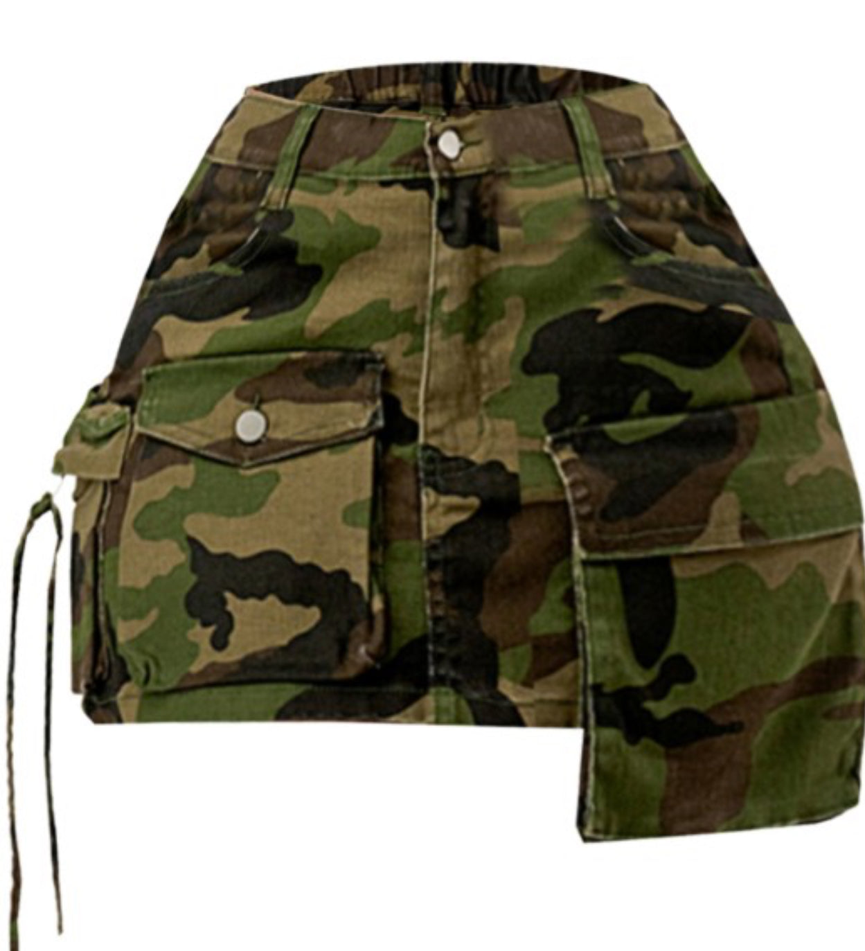 Camouflage Cargo Mini Skirt