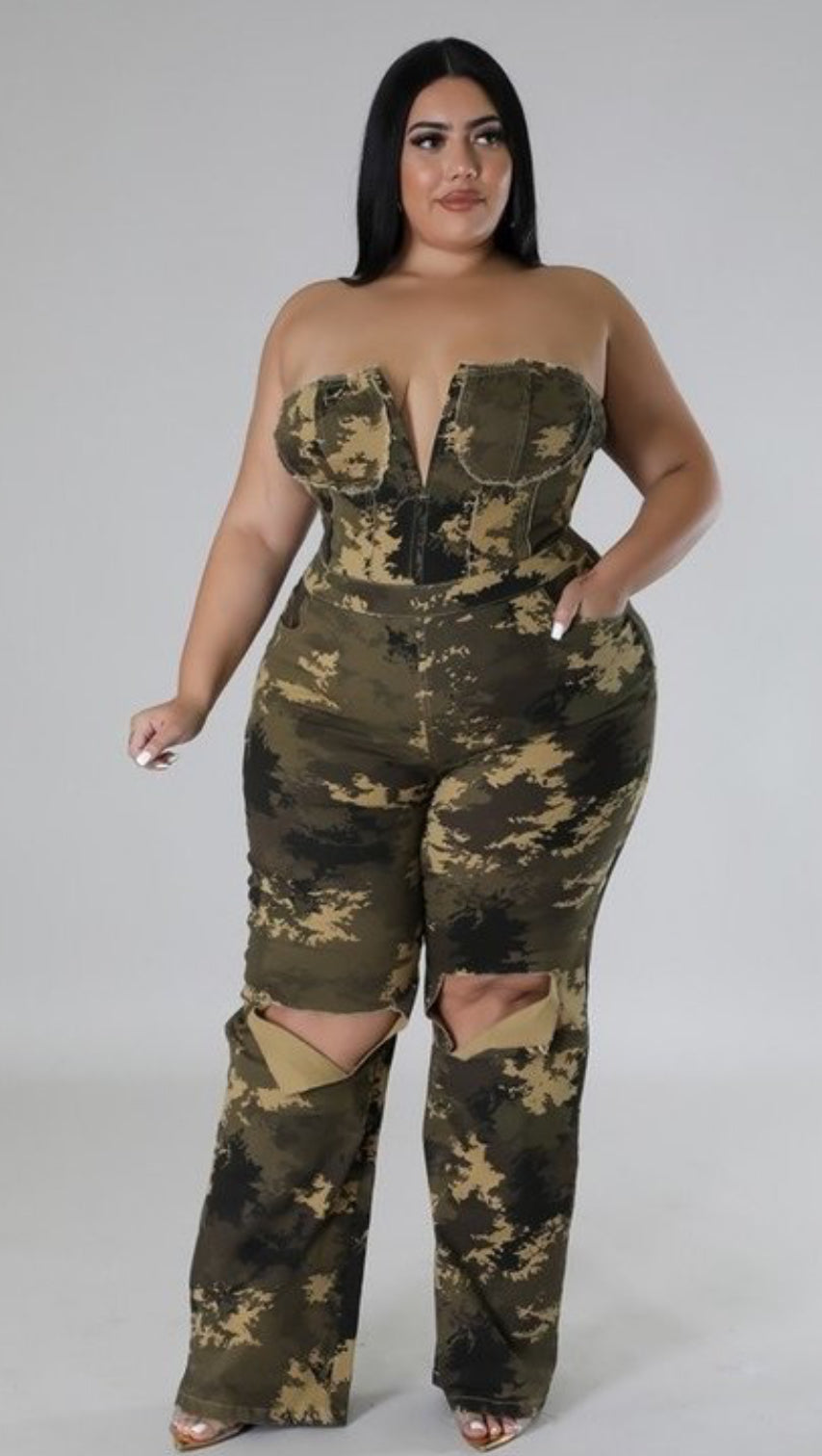Solider Girl Curvy Jumpsuit