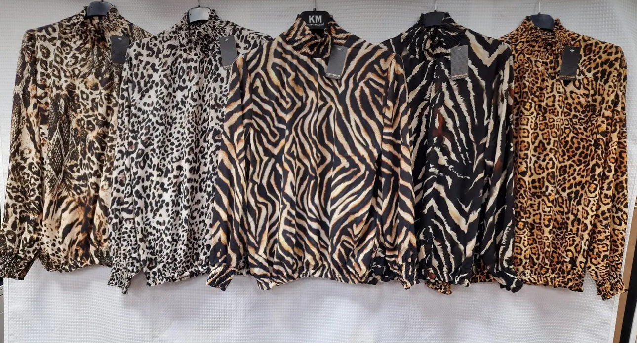 Safari Blouse (Multi Leopard Print Only)