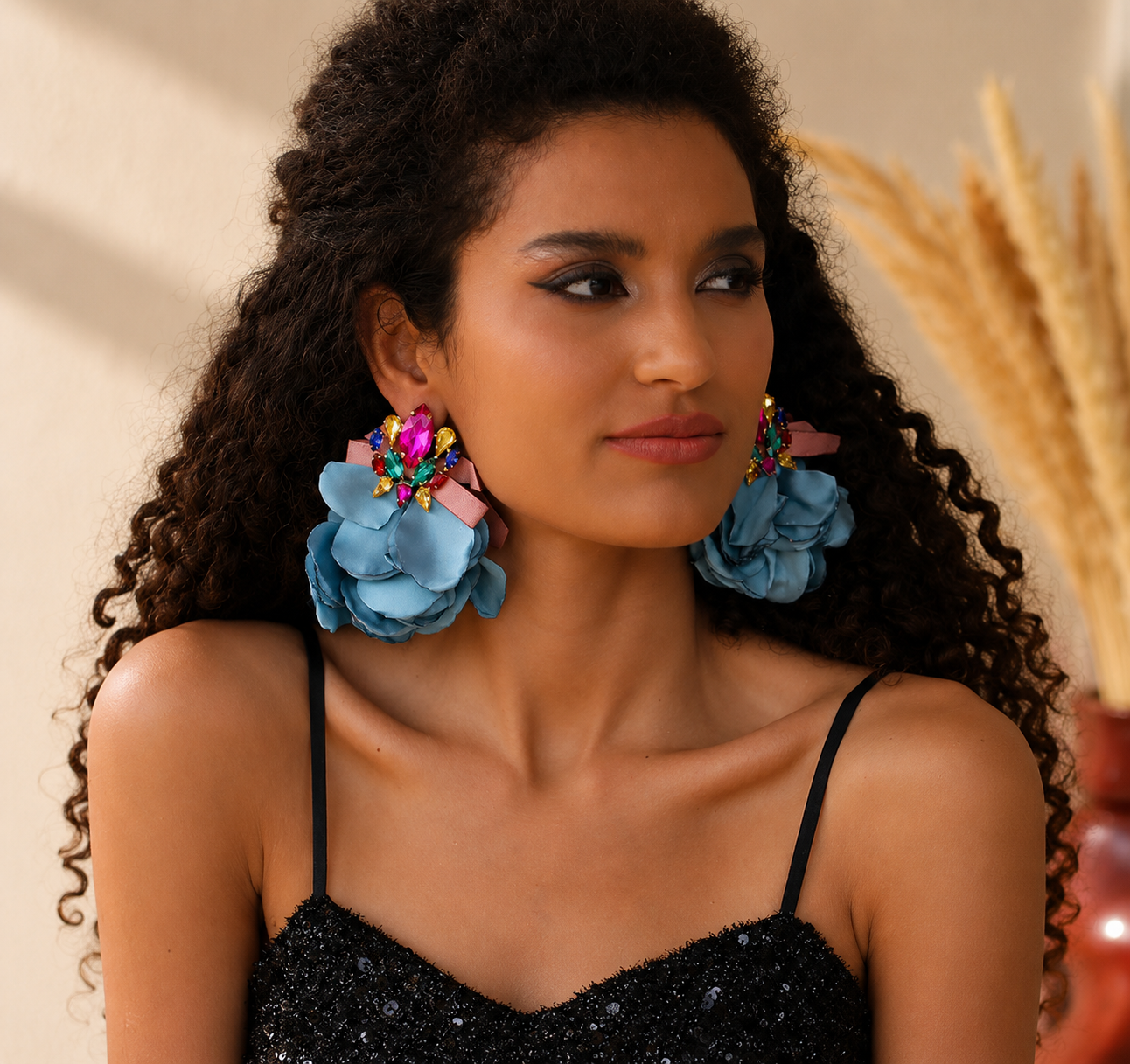 Santorini Bloom Statement Earrings