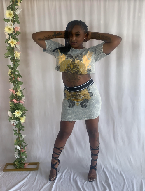 Rockstar Me Skirt Set