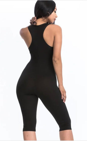 Black Capri Jumpsuit