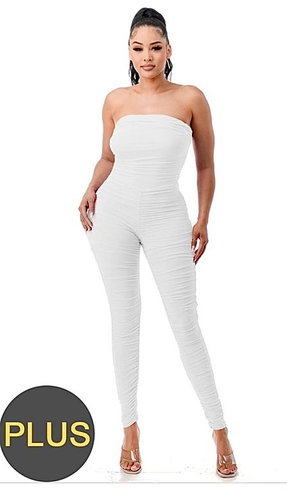 White Yacht Jumpsuit Curvy