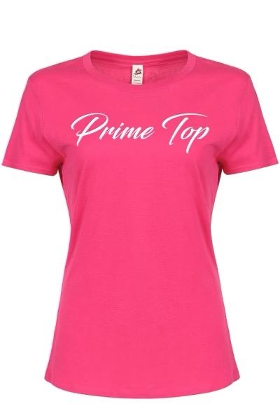 Hot Pink Primetop signature tee (Women's fit)