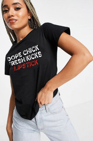 Dope Chick graphic tee (CURVY)