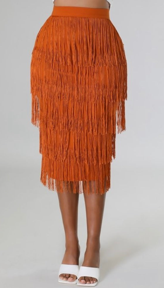 Burnt Orange Skirt