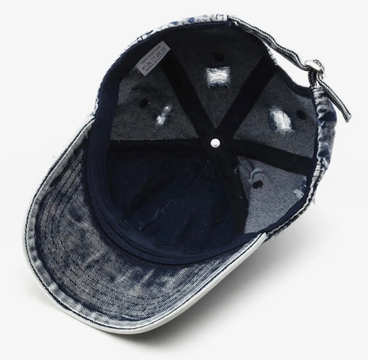 Vintage Distressed Denim Dad Hat