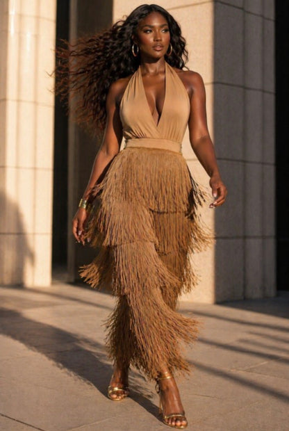 Sahara Fringe Jumpsuit