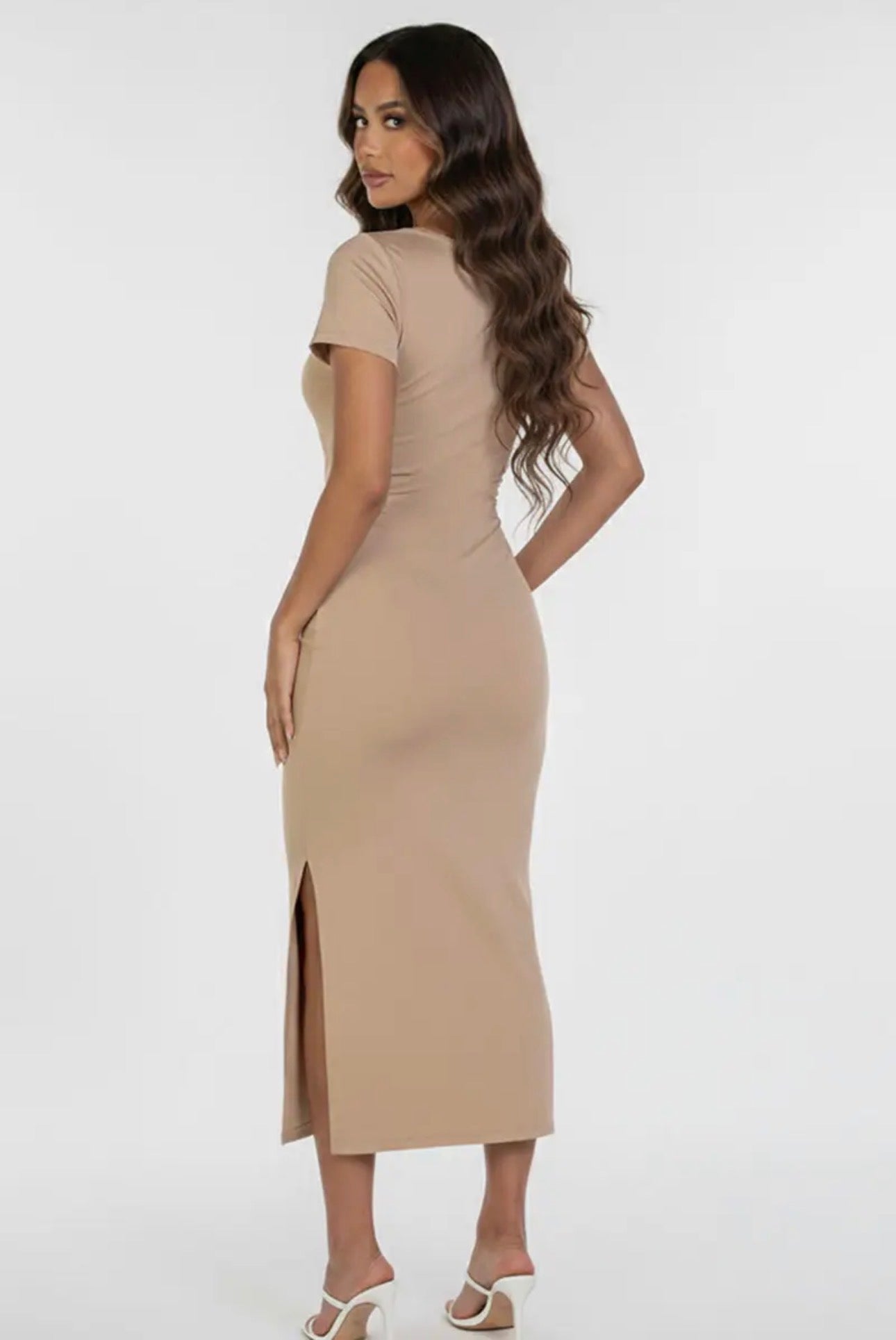 Mocha Muse Midi Dress