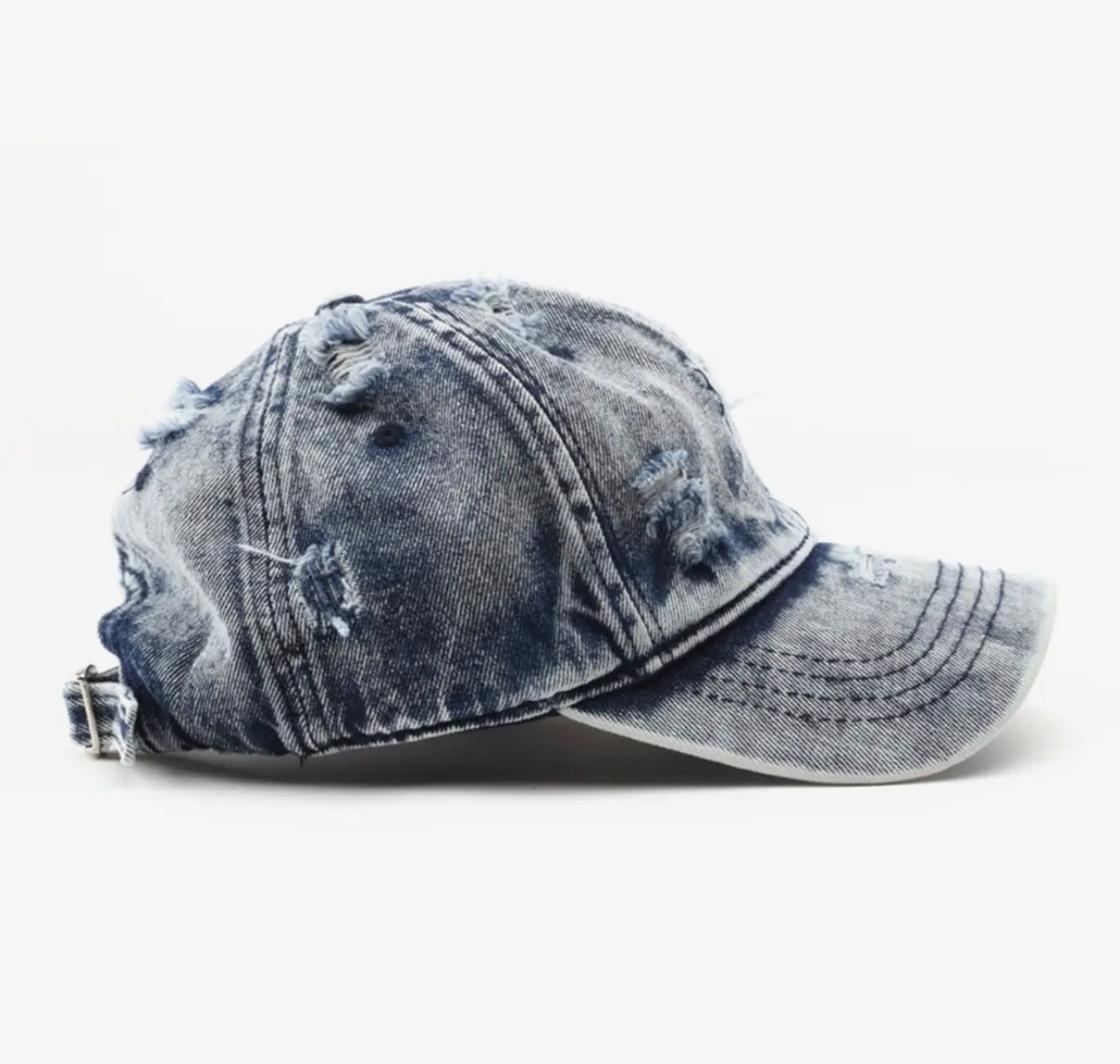 Vintage Distressed Denim Dad Hat