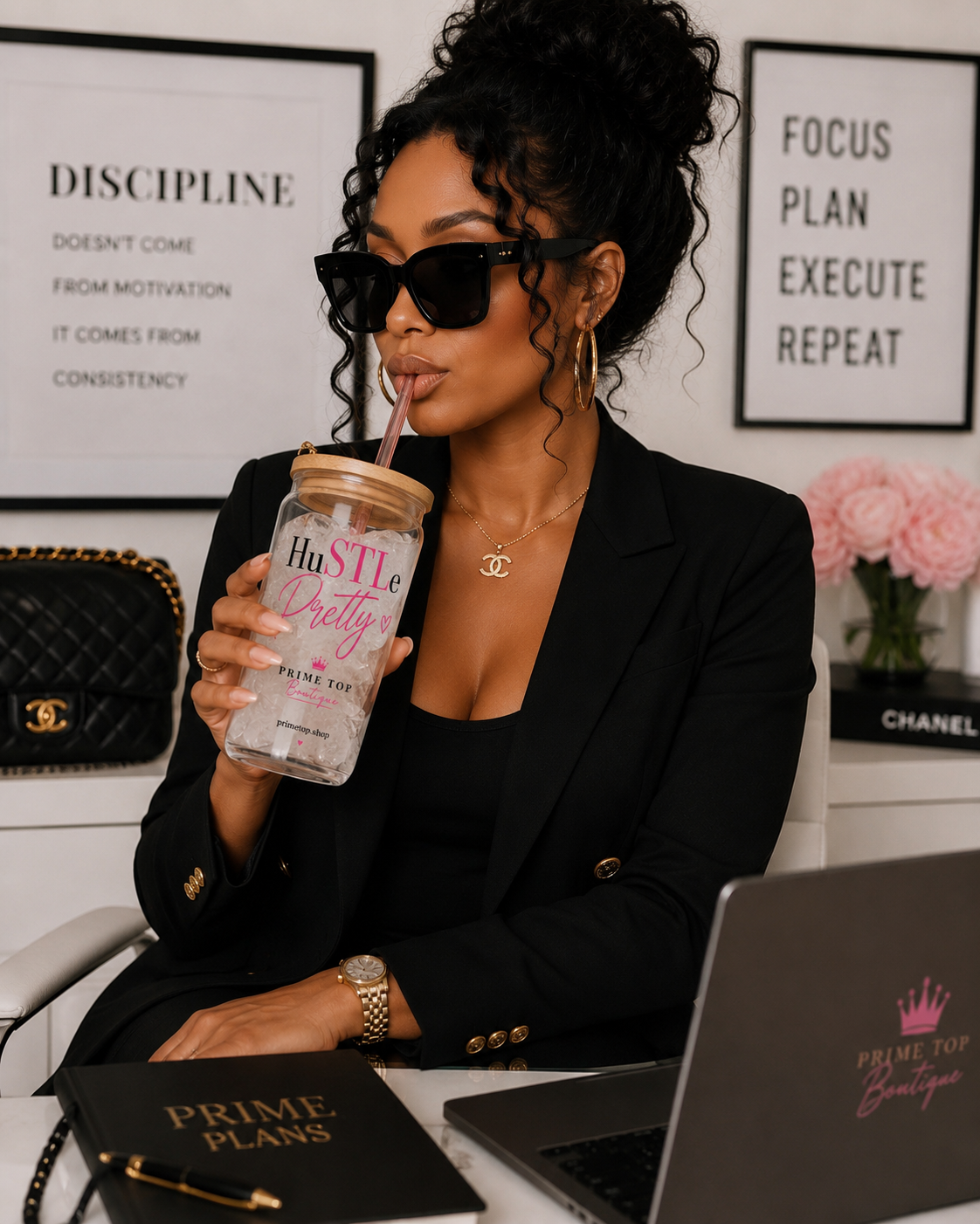 Hustle Pretty Tumbler