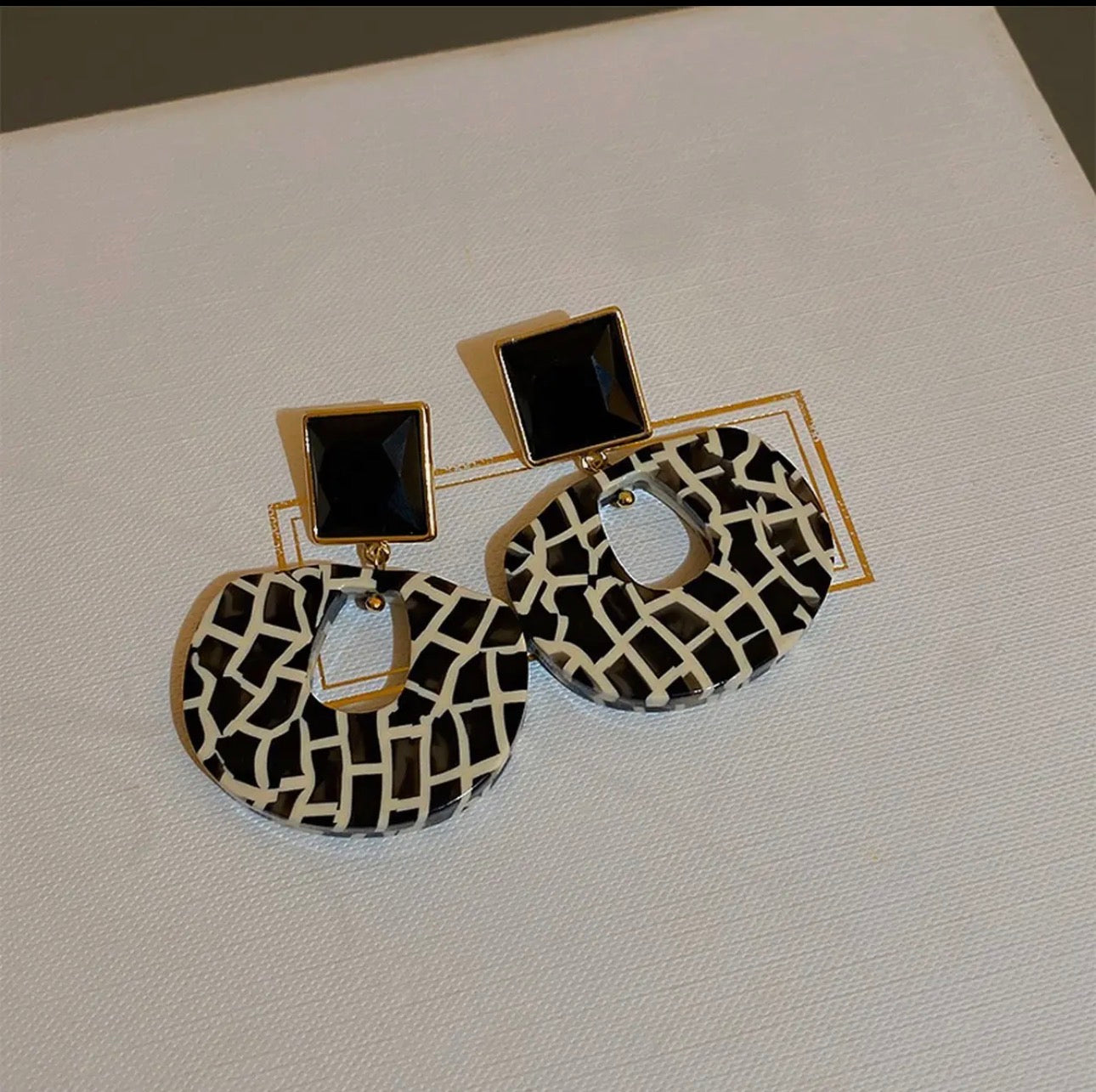Midnight Mosaic Statement Earrings