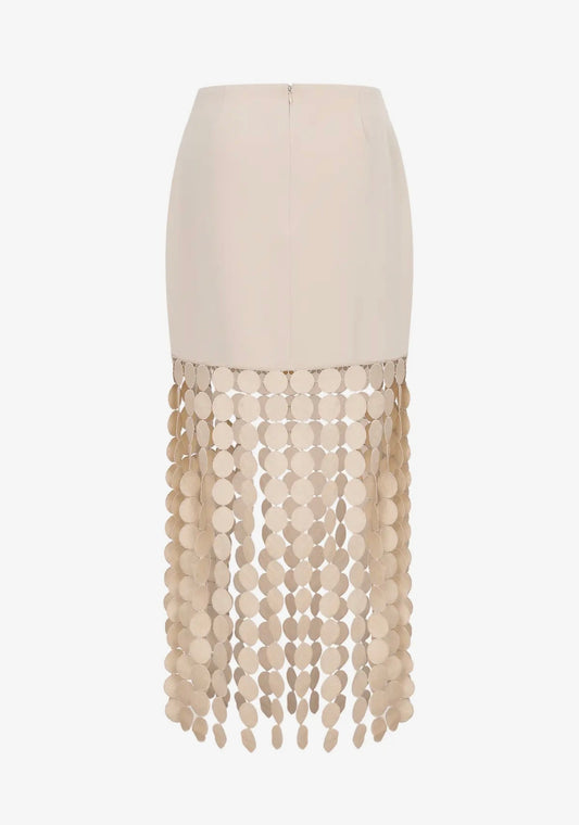 Champagne Glow Maxi Skirt