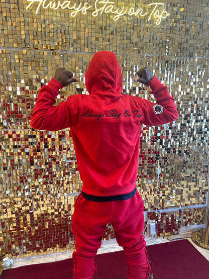 Red Prime Top Sweatsuit