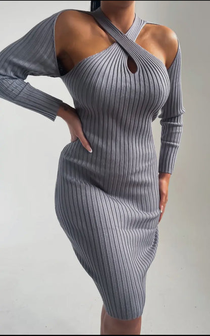 Grey Behavior Dress