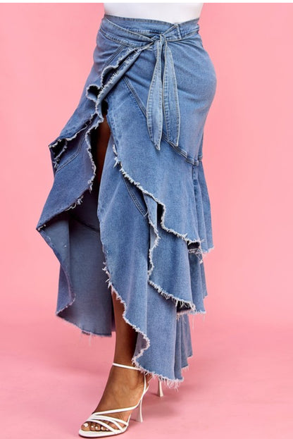 Denim Royalty Skirt Curvy