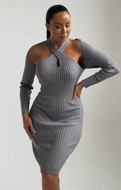 Grey Behavior Dress