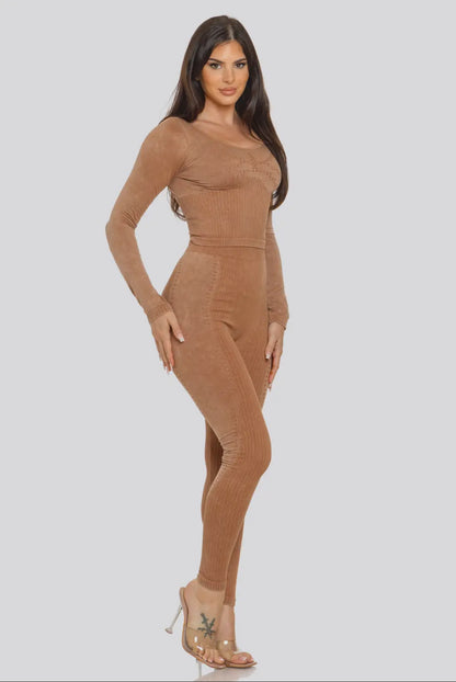 Camel Bae Two Piece Set