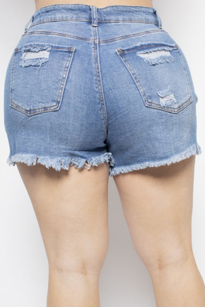 Curvy Denim Shorts