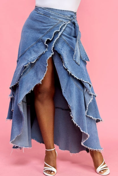 Denim Royalty Skirt Curvy