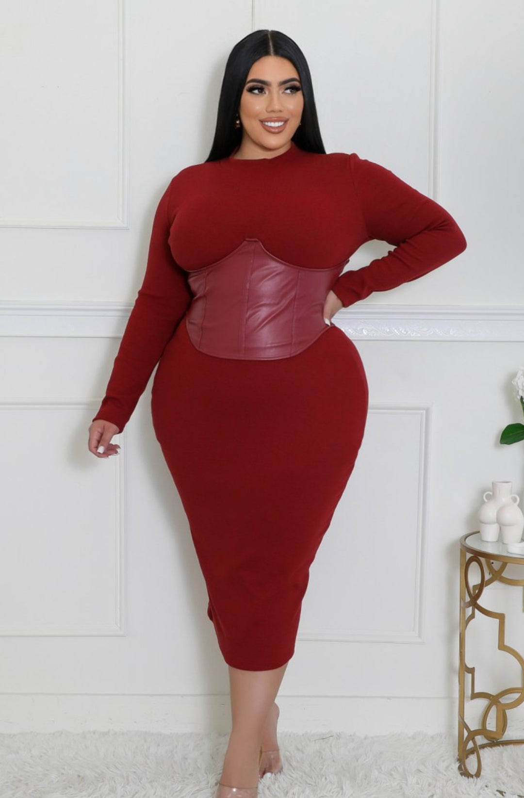 Crimson Curvy Bae