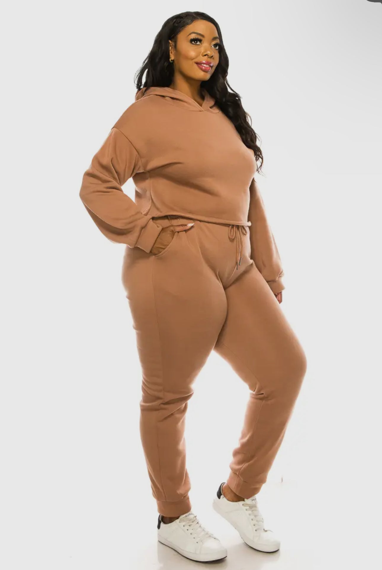 Brown Bombshell Hoody set