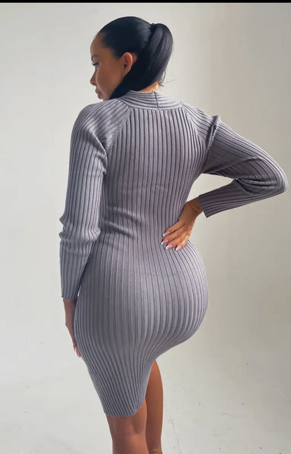 Grey Behavior Dress