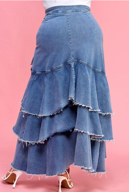 Denim Royalty Skirt Curvy