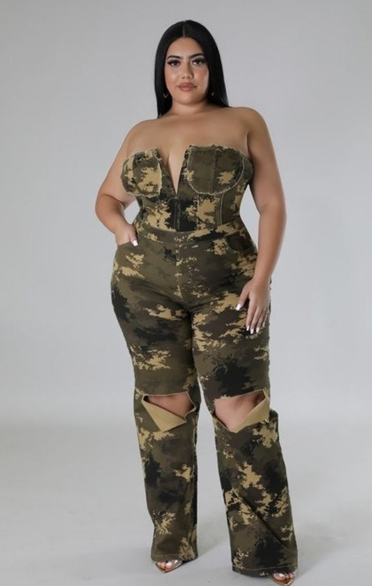 Solider Girl Curvy Jumpsuit